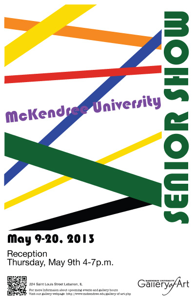 Senior Show Poster by Megan Pea 2013