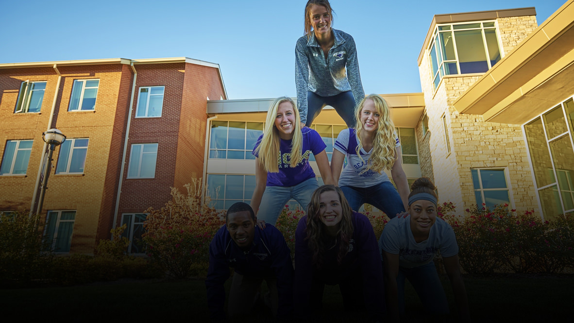 Photo of Students Playing in the Campus Quad