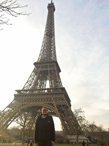 Photo of Jakob Kraft in front of Eiffel tower in Paris, France