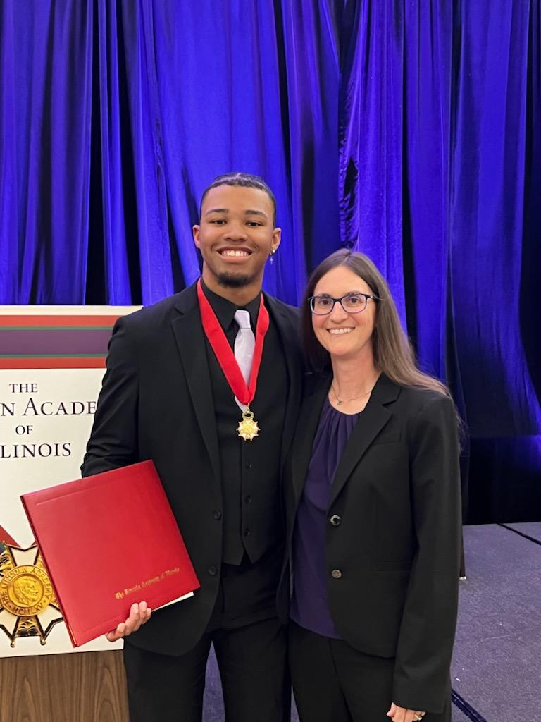 Brad Eston receives the Abraham Lincoln Civic Engagement Award