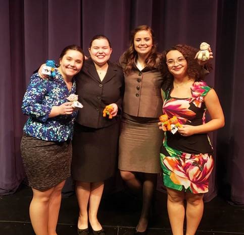 Rebecca Postula, Kate Maag, Isa Scaturro and Aliyah Smith advanced 13 of 14 entries to finals at McKendree’s spring speech tournament.