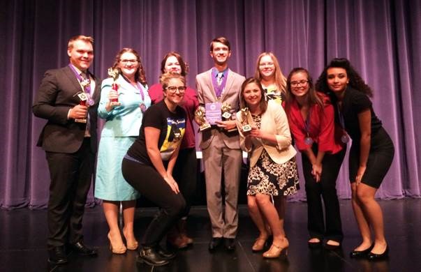 Photo of the 2016 McKendree University speech team