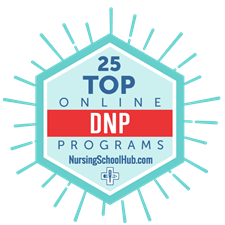 Top 25 Online DNP Programs Badge