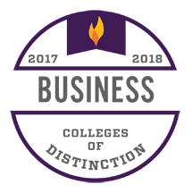 Colleges of Distinction Badge for Business Program