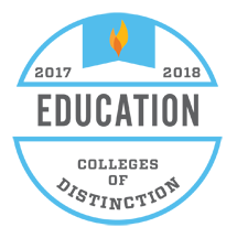 Colleges of Distinction Badge for Education Program