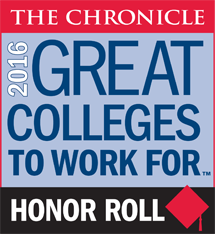 Great Colleges to Work For 2016 Honor Roll Badge