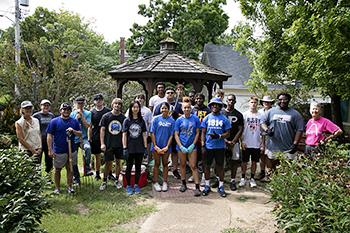 Team of Students Doing Service Into the Streets