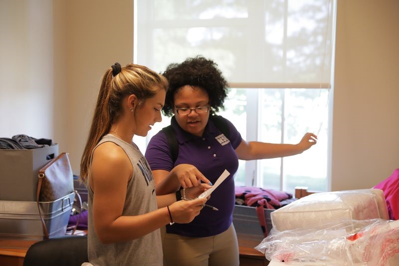 Female Student Moving-In