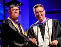 Photo of Howard Gleason Receiving Award