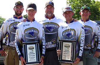 Trey Schroeder and Tyler Christy finished in fourth place at the Bassmaster National Championship in August earning them a spot in the Bassmaster Bracket Round, which only included the top four teams in the country.