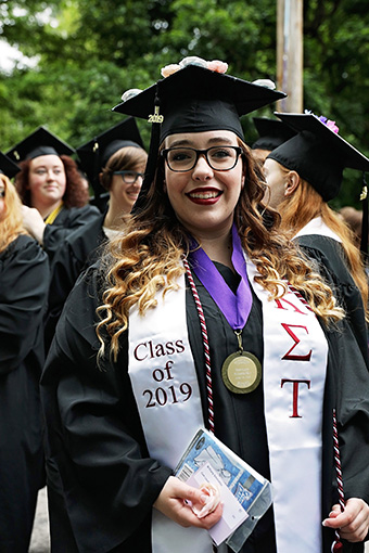 Brittany Schmidtke ’19 at Graduation