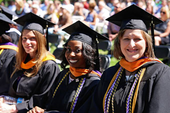 Graduates at Commencement