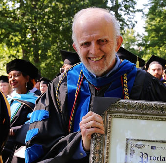 Dr. Greenfield at 2017 Commencement