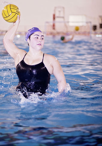 Brianna Mullalley Playing Water Polo