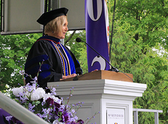 Dr. Rennegarbe Speaking at Commencement