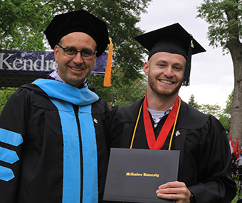 Dr. Reid Shipley, Ed.D. ’20 and his son, Caleb Shipley ’21