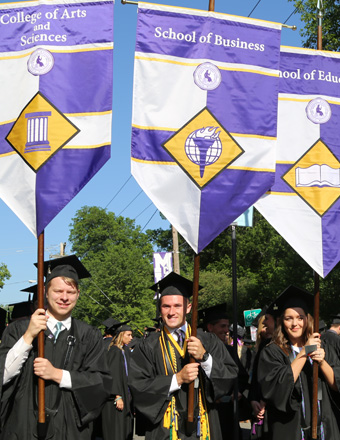 Students at Commencement