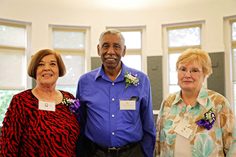 Dorothy “Dot” (Gruen) Heuman ’67, Robert Mairley, Jr. ’67 and Martha (Miller) Roy ’67 at the Golden Reunion.