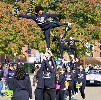 Homecoming parade on Saturday morning.