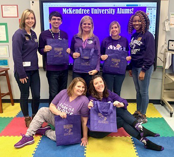 Purple Friday on Nov. 18, 2022 at Kreitner Elementary School