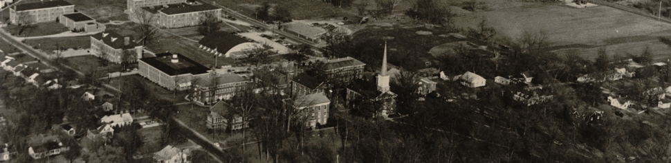 Aerial photo of Lebanon Campus taken in the 1960s.